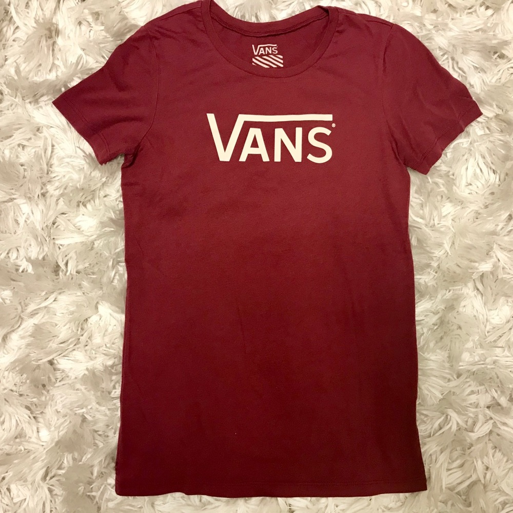 VANS Maroon Graphic Tee